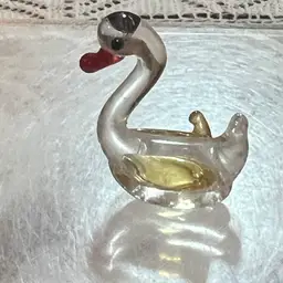 015 Micro Mini Lab Work Clear Glass Swan
