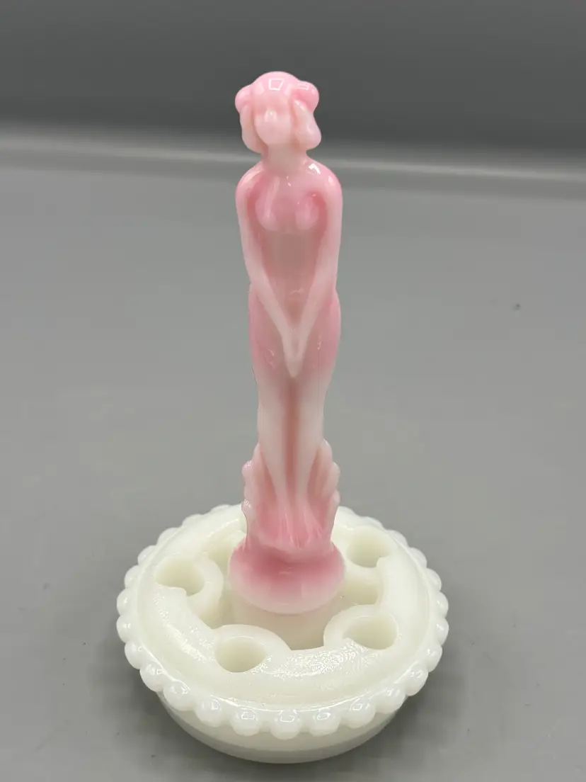 Vintage Fenton Rosaline Iridized Nymph figure