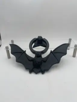 New Spooky Halloween Gothic Cast Iron Bat Wall Door Knocker Decor Black