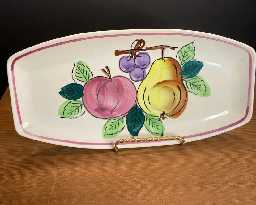 Vintage Made In Japan 10x16 Fruit Serving Dish