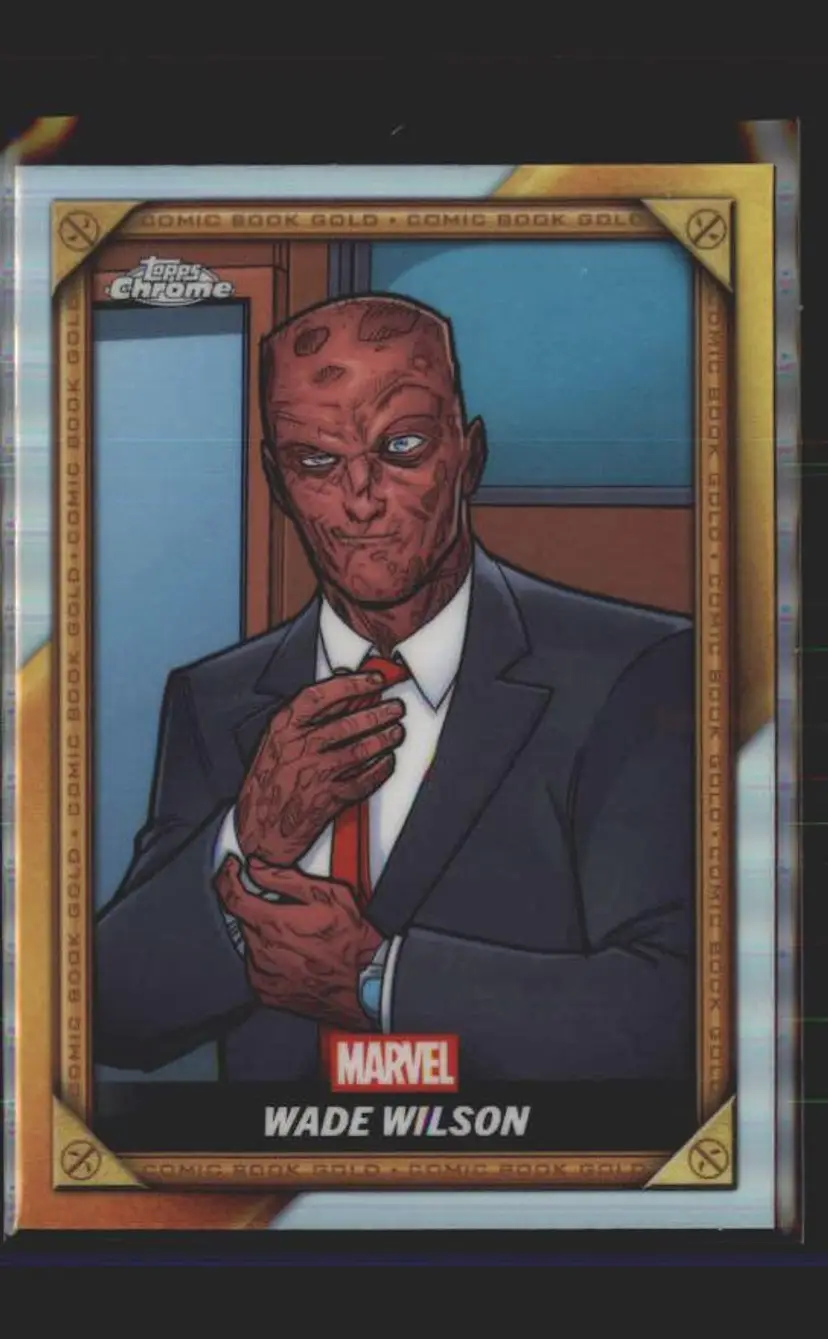Wade Wilson 2025 Topps Chrome Marvel Deadpool #CB-4 Comic Book Gold - (140) -