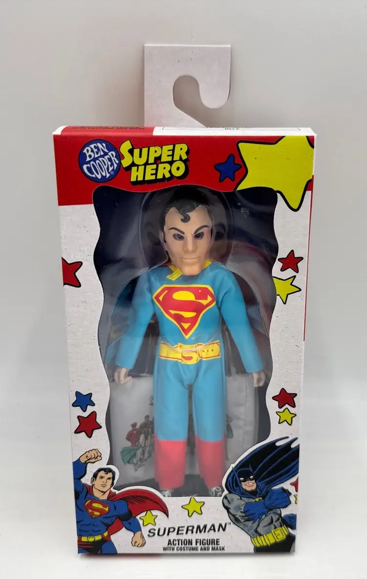Superman Neca Ben Cooper 5.5” Clothed Action Figure Halloween Costume & Mask