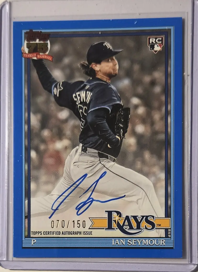 2026 Topps Series 1 1991 Ian Seymour RC Auto Blue 070/150