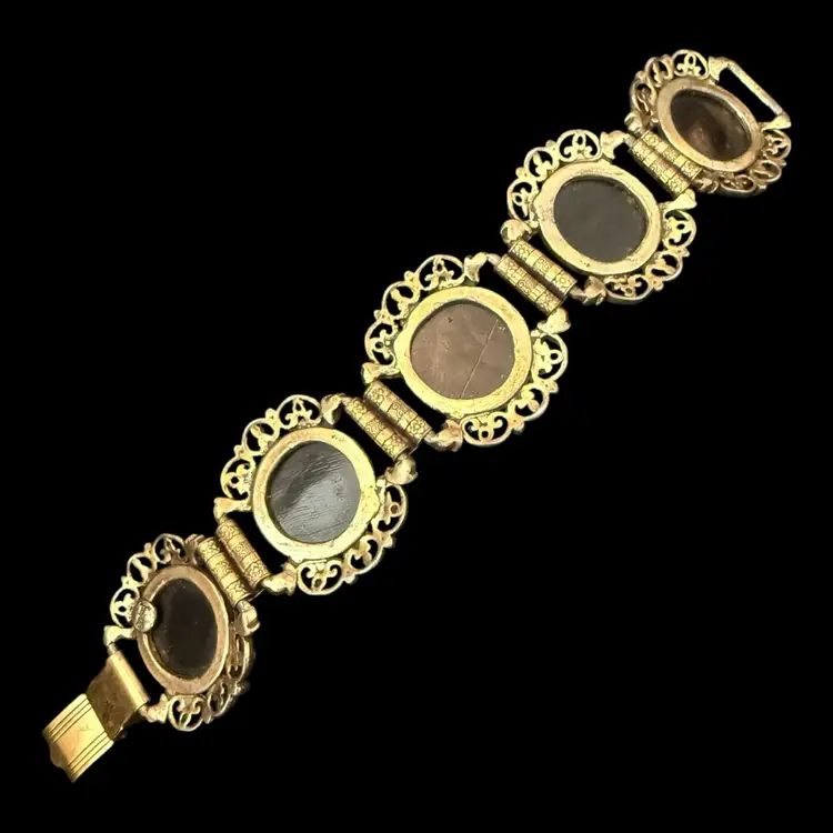 Judy Lee Iridescent Link Bracelet 7.5”