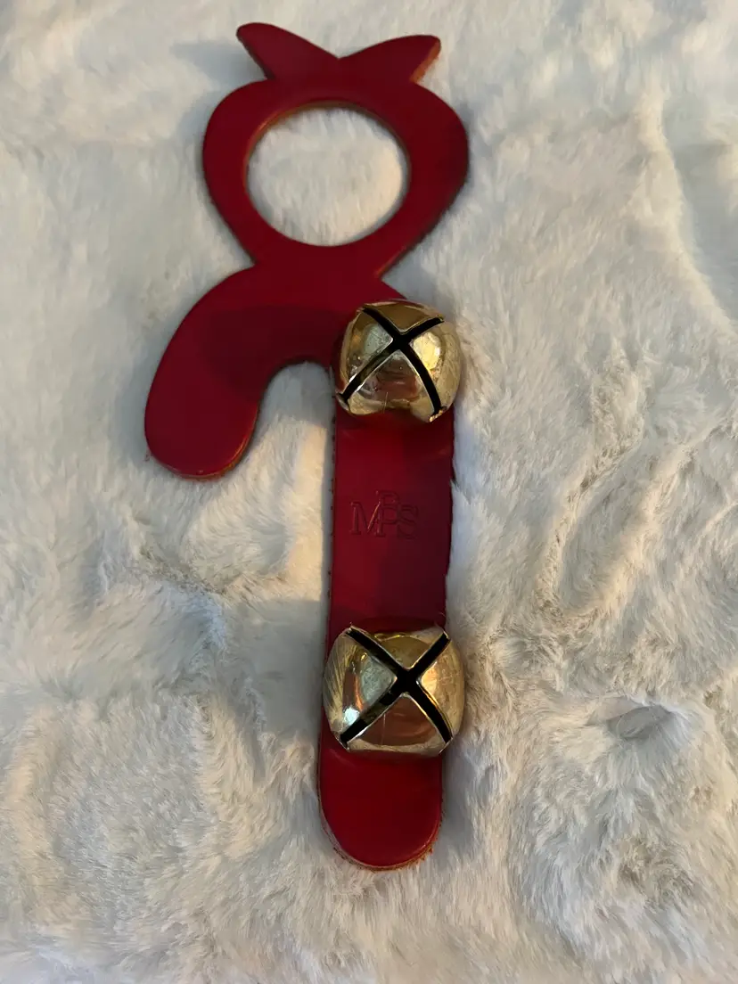 Jingle Bells Leather Door Knob Hanger