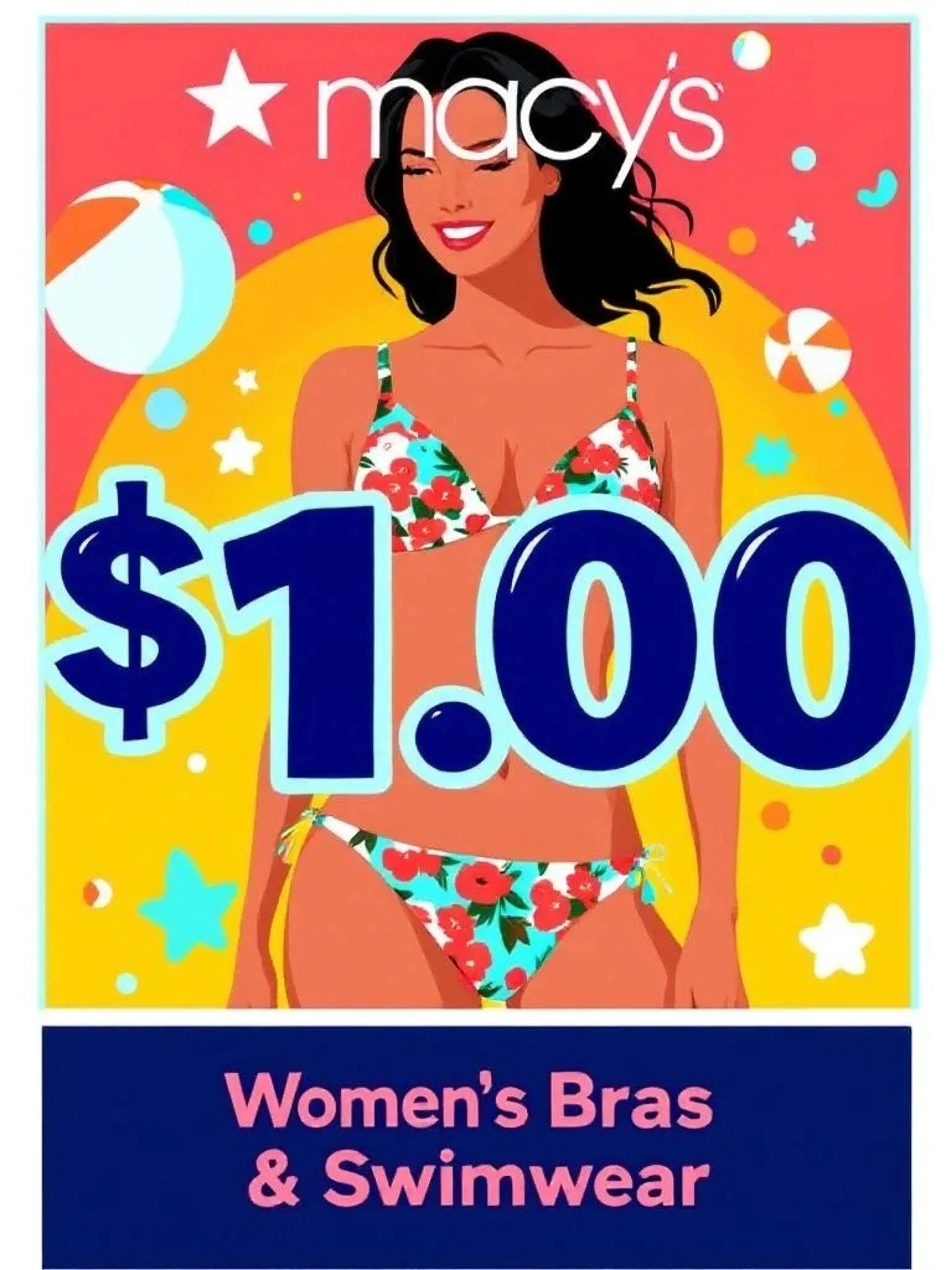 $1.00 Women’s Bras & Swimwear