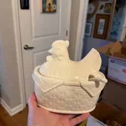 Ceramic Hen On Nest With Spoon