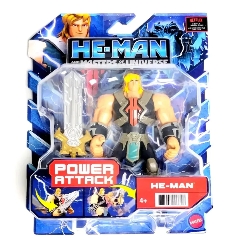 He-Man Action Figure Masters of the Universe Power Attack New Sealed!