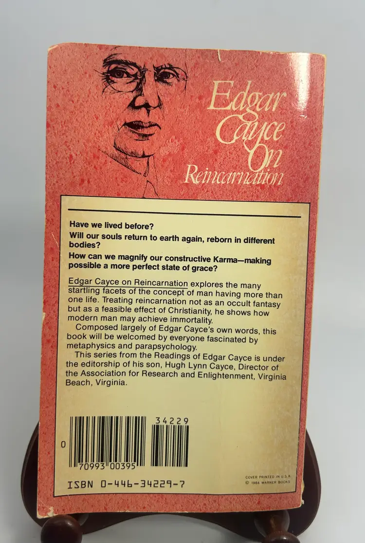 Vintage 'Edgar Cayce On Reincarnation' By Doris Agee Paperback 1967 Warner Books