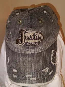 Justin Boots Men's/Women's Distressed Adjustable Hat,  One Size