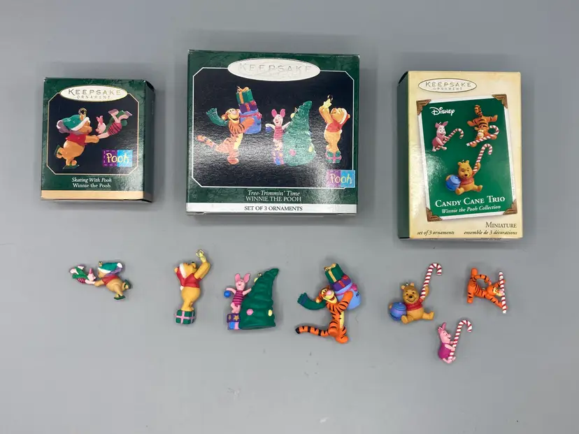 Vintage Miniature Hallmark Keepsake Ornaments - Winnie the Pooh Collection