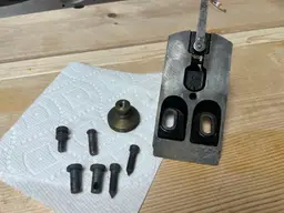 Bedrock 2 3/8" frog (607 or 606) with all pins and screws