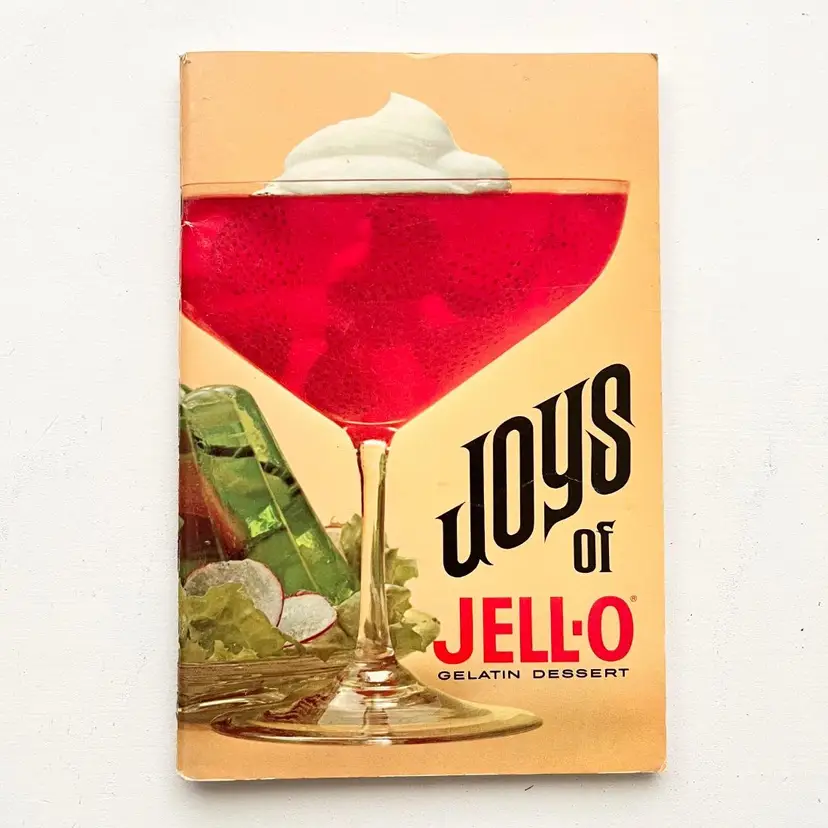 Joys Of Jell-O Gelatin Dessert Recipes Cookbook Vintage 1960s