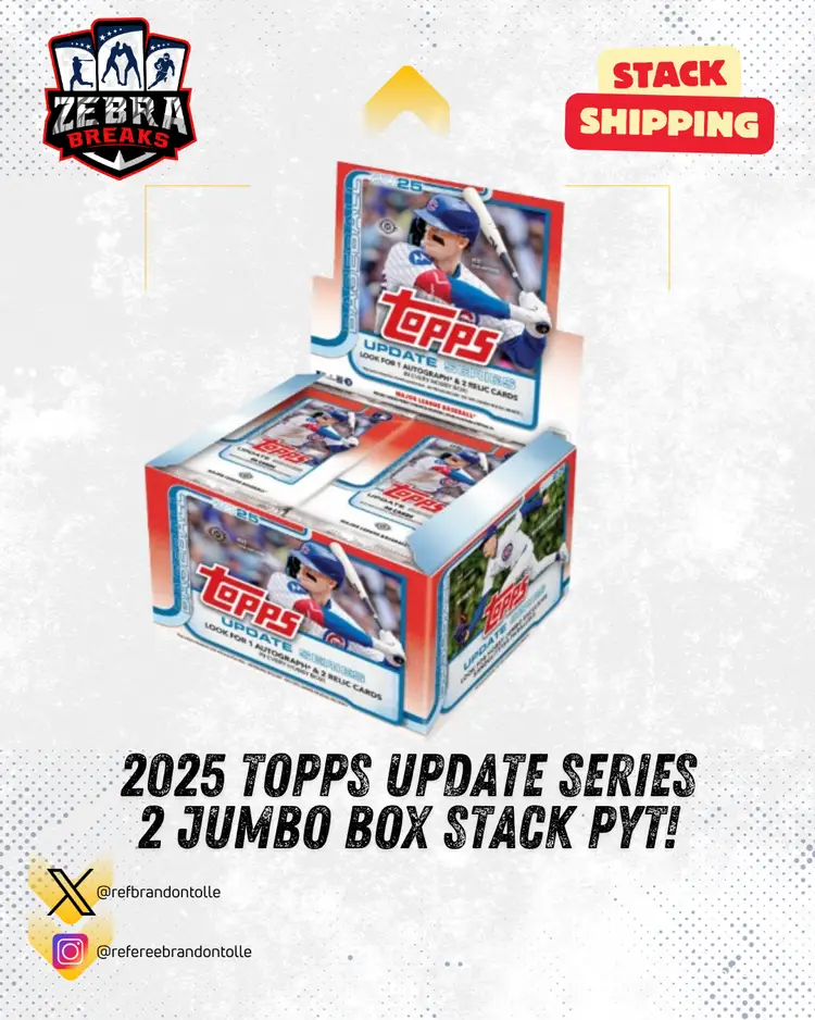 ZB 25615: 2025 Topps Update Series 2 Jumbo Stack PYT 1 (Rips 11/15)