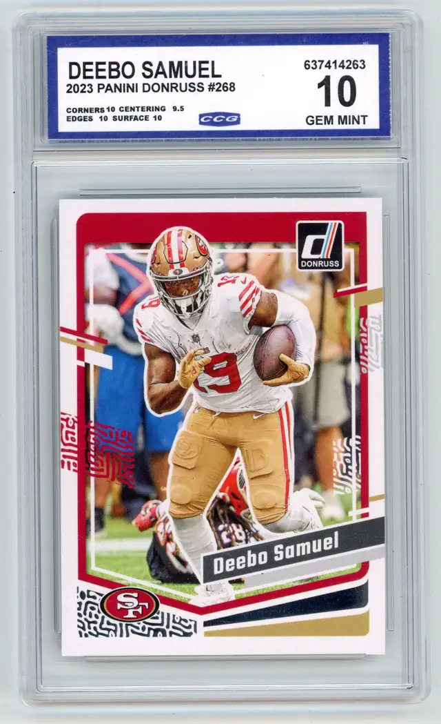 2023 Panini Donruss DEEBO SAMUEL #268 49ERS CCG 10 GEM MINT