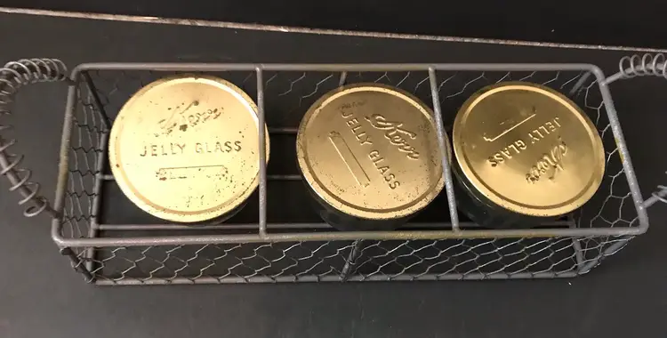 Metal Farmhouse 3 Jar Storage.