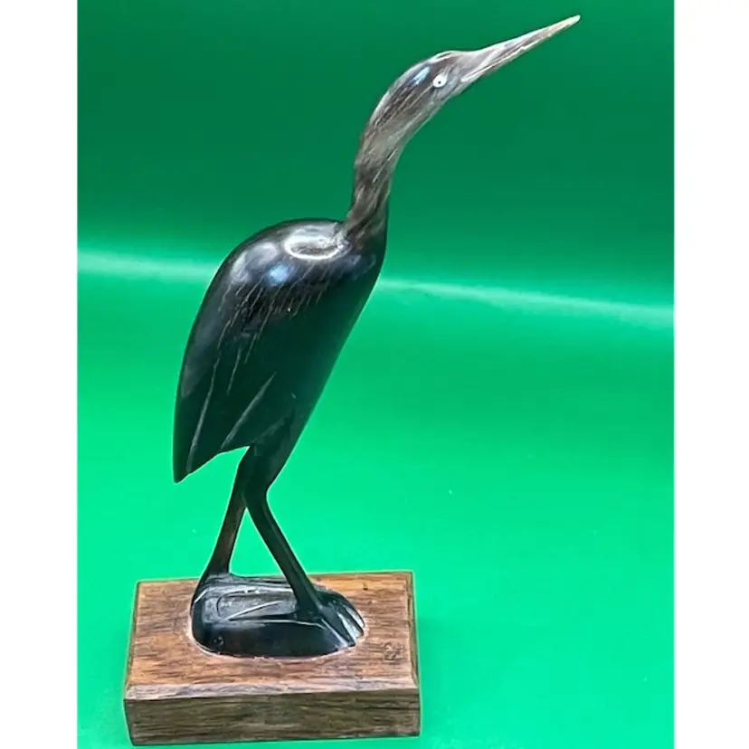 Vintage Carved Horn Bird from India