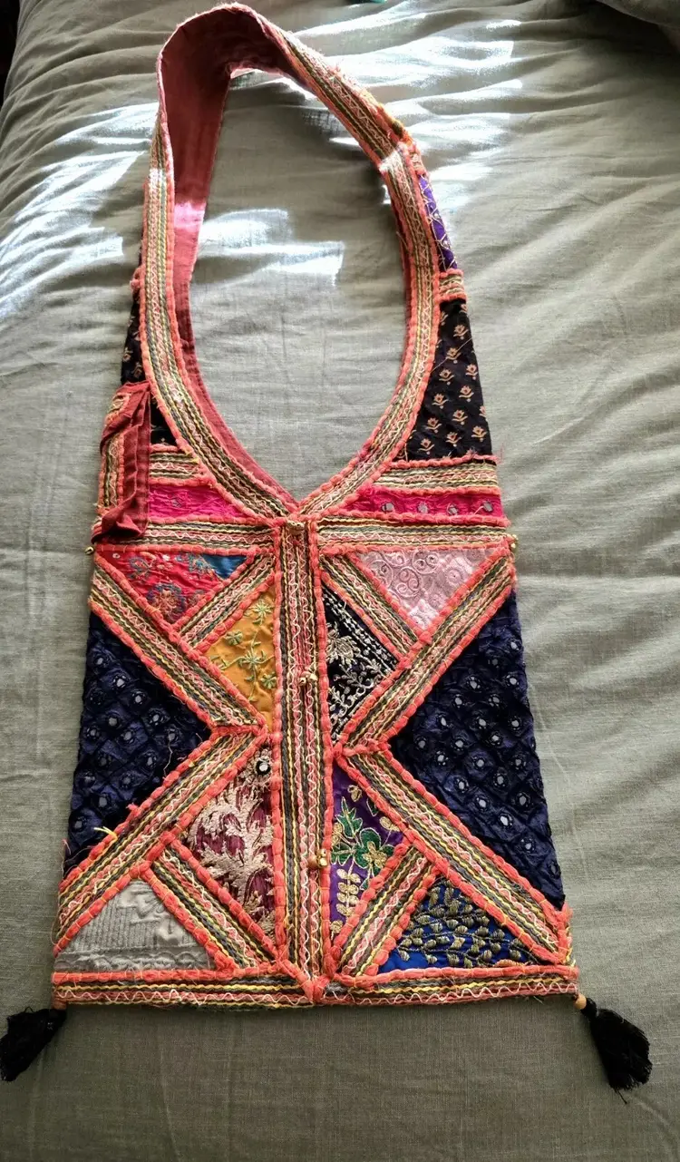 Cotton Crossbody Hippie Boho Shoulder Bag
