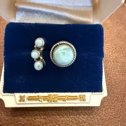 Sterling Silver Larimar Bypass Ring