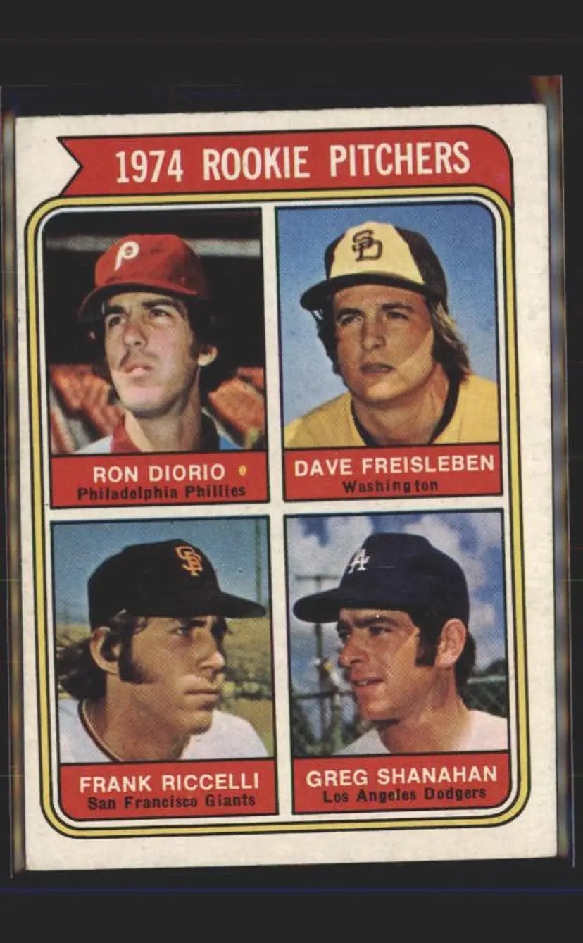 1974 Topps #599a Diorio / Freisleben / Riccelli / Shanahan - (pk5) -
