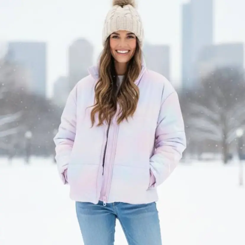 JUICY COUTURE AVALON PUFFER JACKET COTTON CANDY NWT