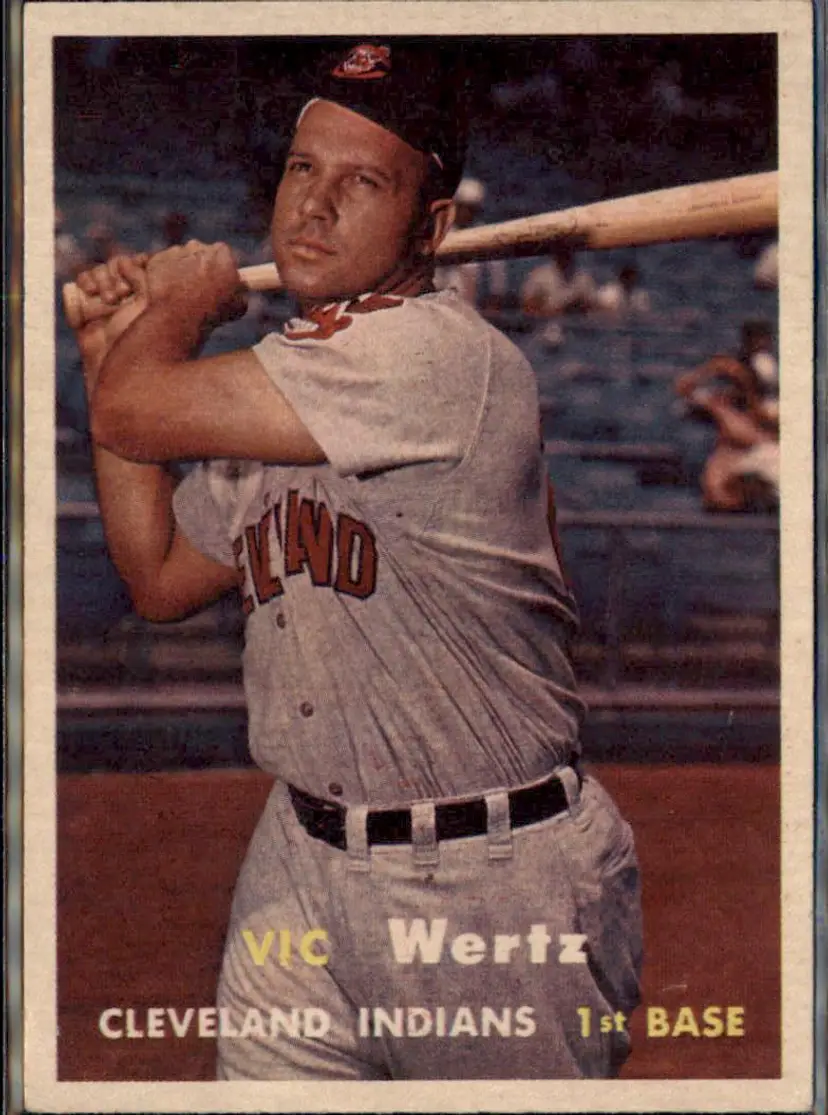 1957 Topps #78 Vic Wertz - ( pk1 ) - Cleveland Indians