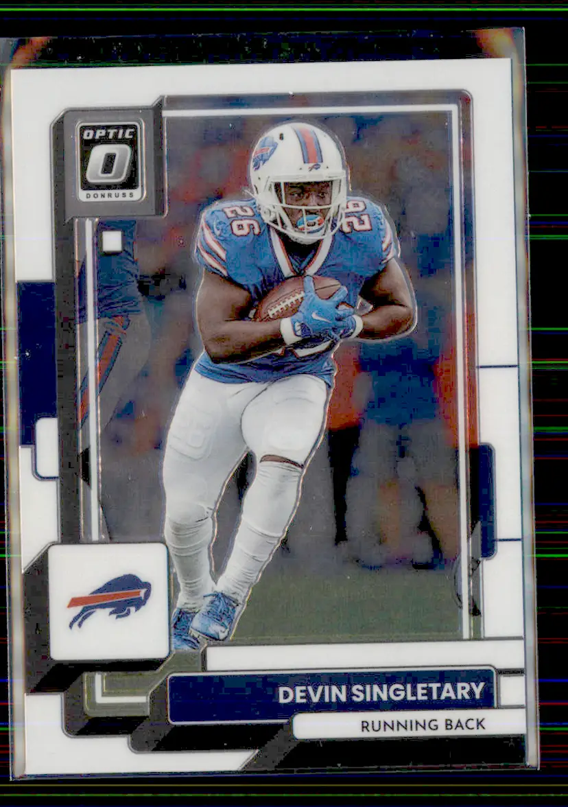 Devin Singletary 2022 Donruss Optic #21 - Buffalo Bills - (130-76)