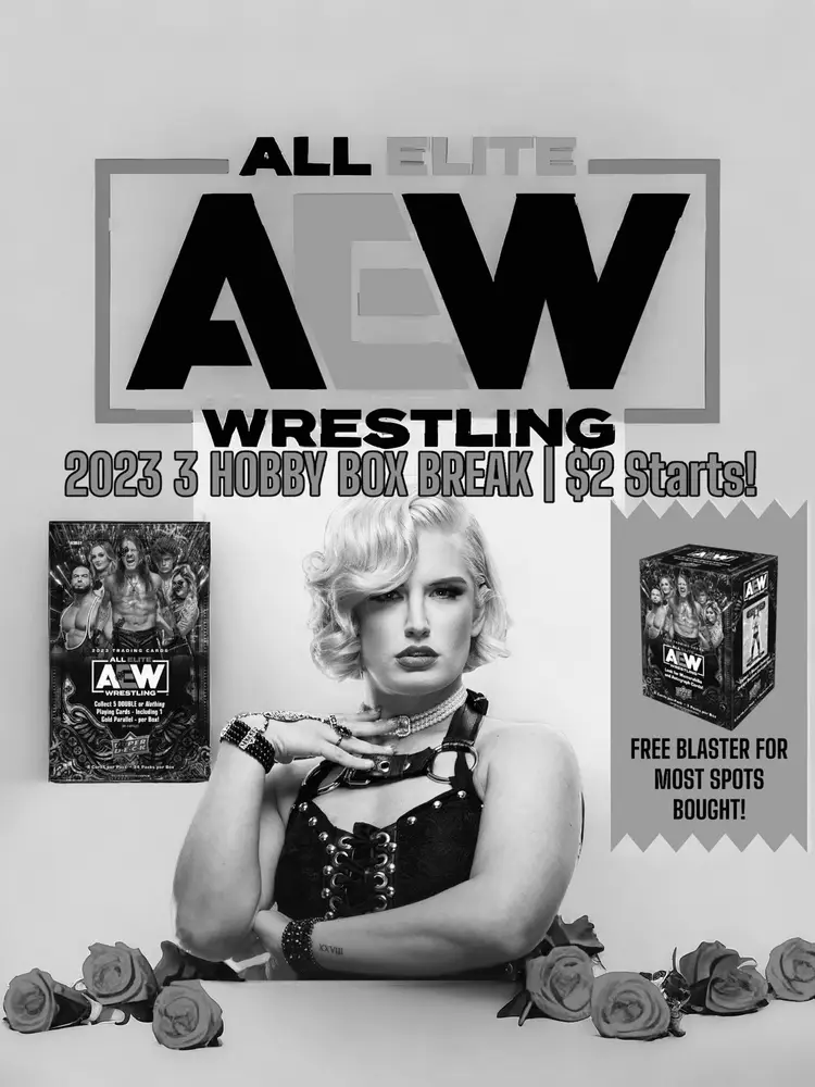 AEW UD 2023 3 BOX BREAK! Free blaster to Whoever Wins The most Spots!