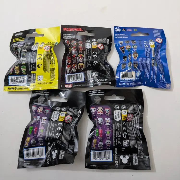 Funko Bitty Pop Lot of 5 - Batman, Deadpool, DC, 2 Nightmare Before Christmas