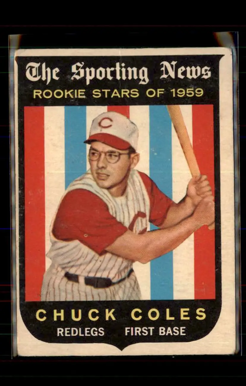1959 Topps #120 Chuck Coles - (pk4) - Cincinnati Redlegs