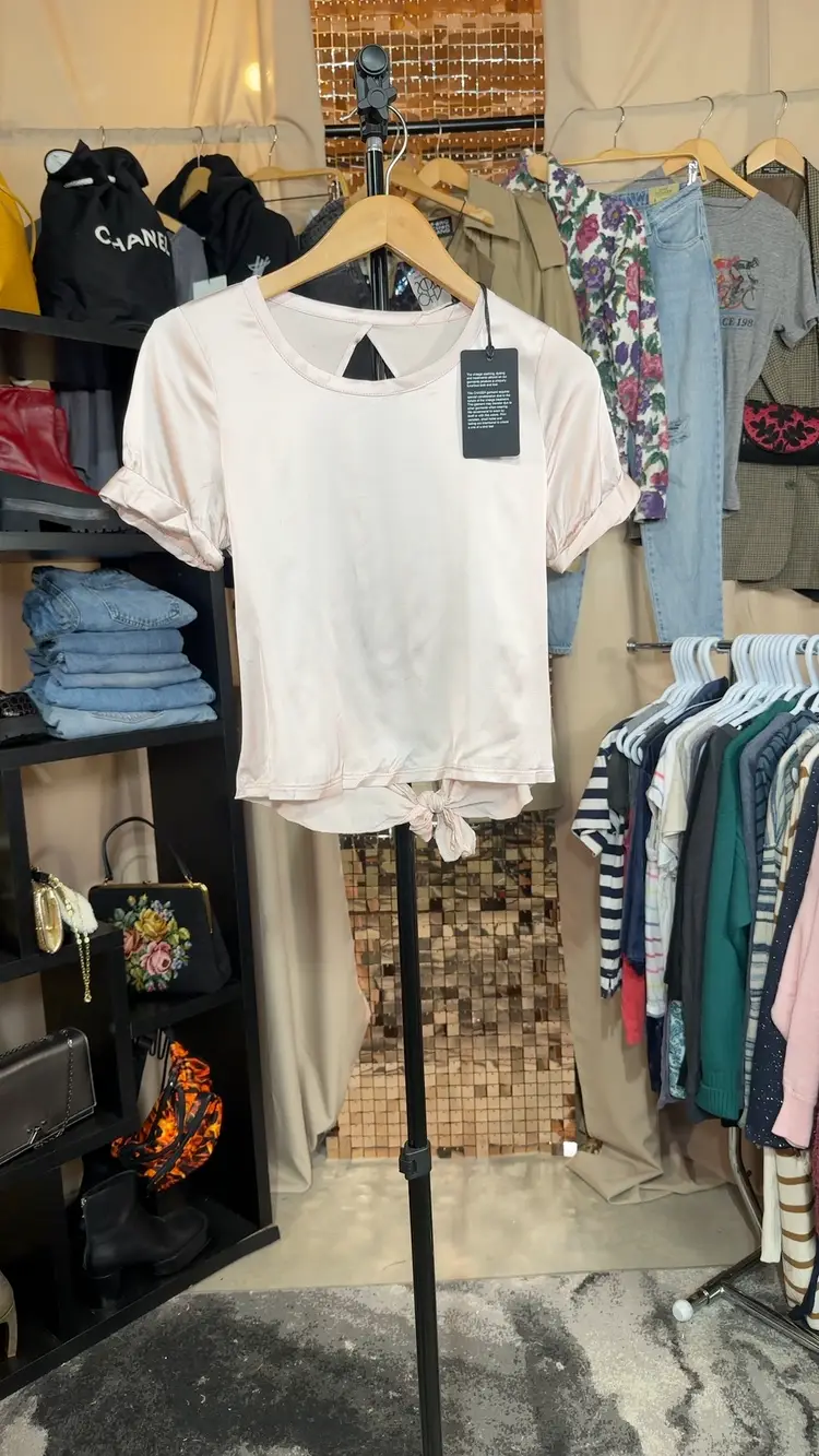 Chaser The Brand Blush Pink Open Back Top Size Small New With Tag