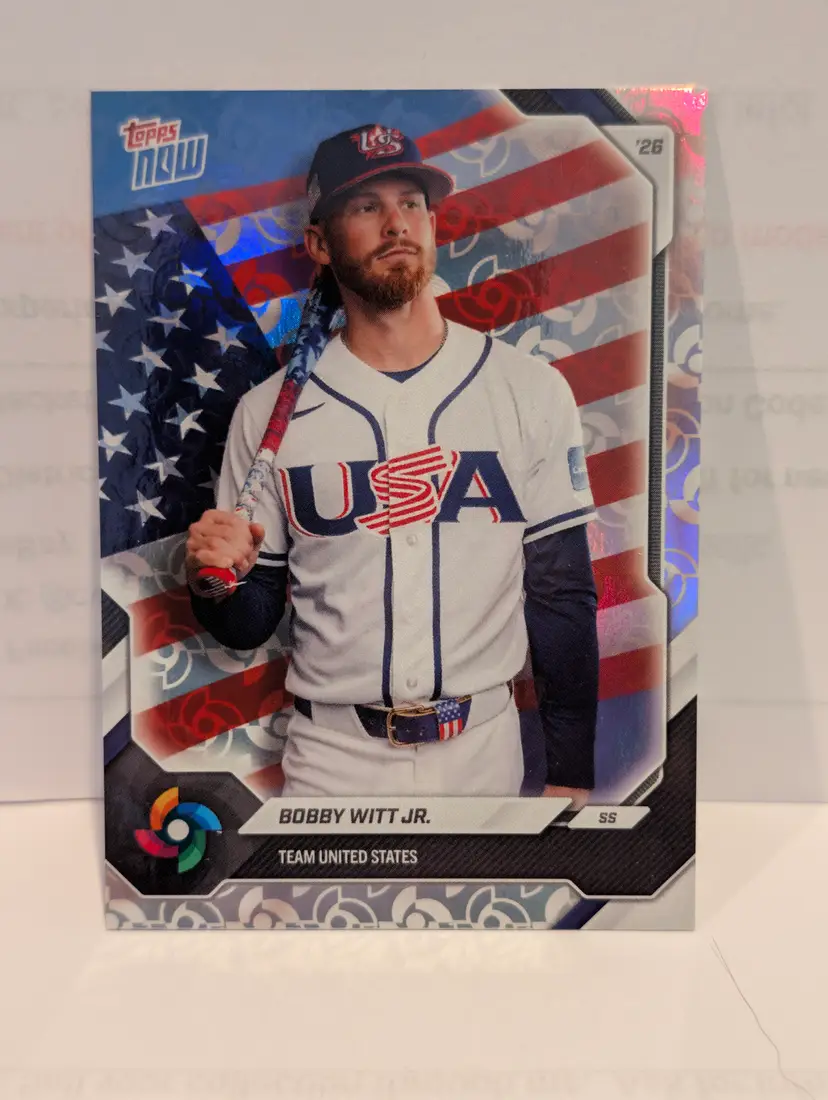 Bobby Witt Jr. 2026 Topps Now World Baseball Classic Team Set USA Logo - (137) -