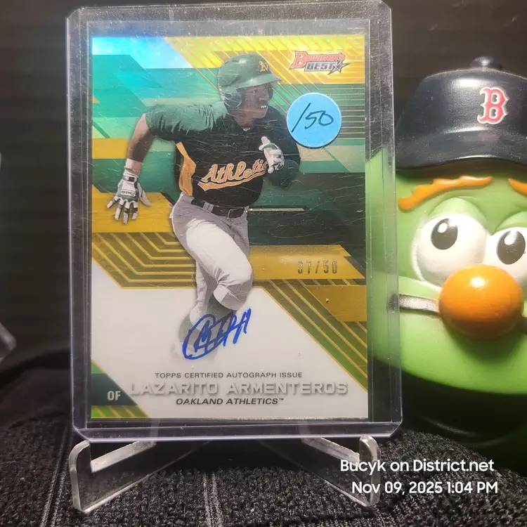 2017 Bowman's Best Auto Gold - Lazarito Armenteros  Oakland Athletics 37/50