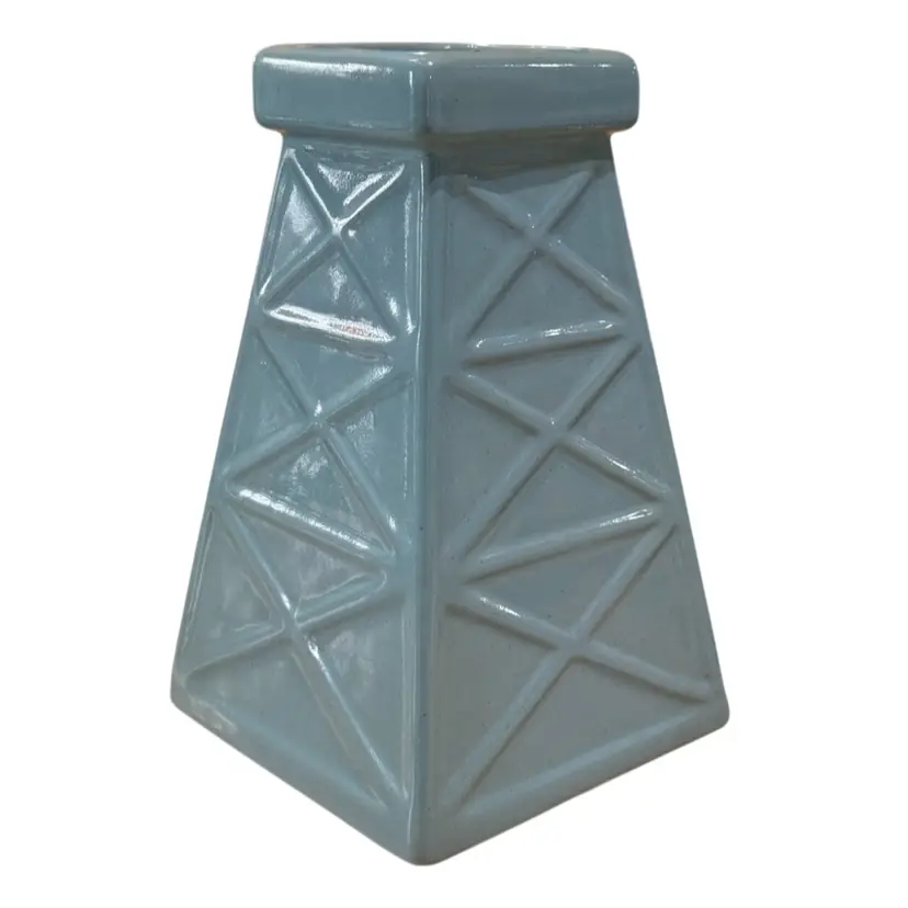 Frankoma Oil Derrick #199 Baby Blue 8”