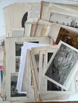 100 Antique Book Page Prints. 1800s-1900s Ephemera. Lithographs, Engravings, Graphics, Crafting, Scrapbooking, Bulk #15