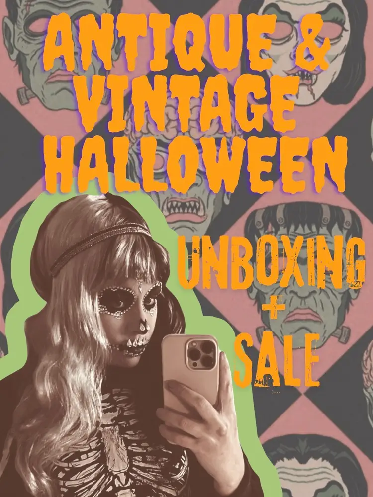 🖤EPIC🧡 Antique/Vintage Halloween Sale + Unboxing