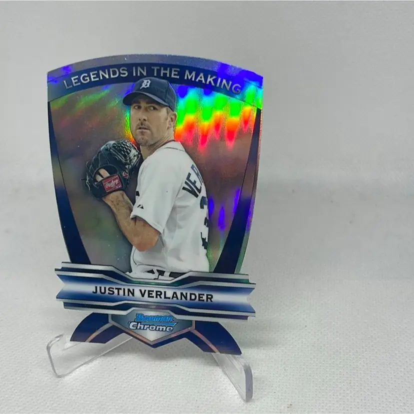Justin Verlander 2012 Bowman Chrome Baseball Legends In The Making Die Cut