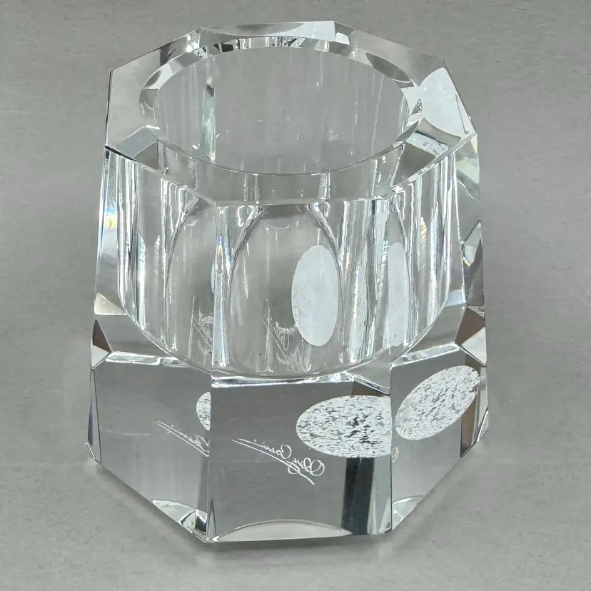 Oleg Cassini Crystal Votive Holder