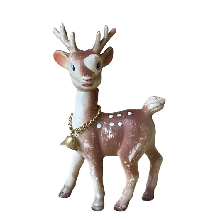Vintage Made In Hong Kong Reindeer Figurine