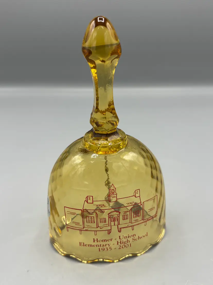 Vintage Fenton Amber gold bell
