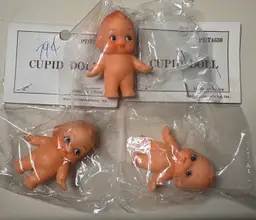 Vintage Mini 2” Cupid Dolls Plastic Crafting Lot of 3 Wang’s Int’l