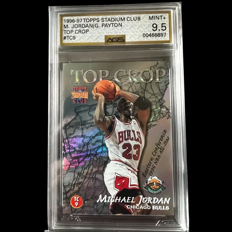 Michael Jordan/Gary Payton 96-97 Topps Stadium Club Top Crop AGS 9.5