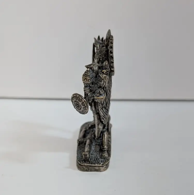 Maa Kali Statue Hindu Mahakali Destroy Evil Forces Shiva Shakti Metal Miniature