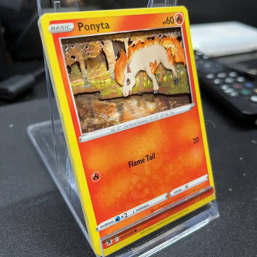 Ponyta Custom 3d Card
