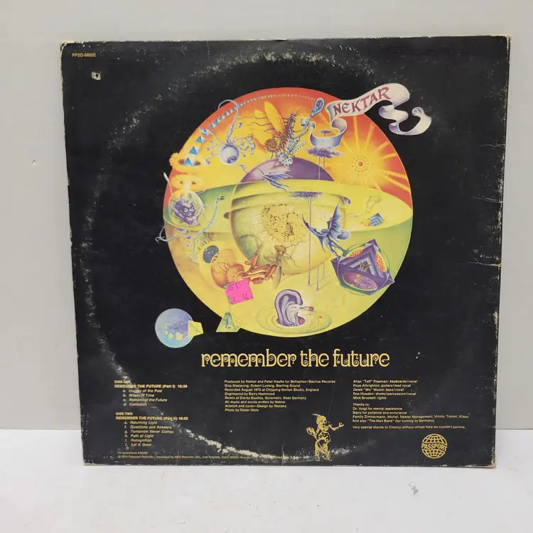 NEKTAR REMEMBER THE FUTURE LP VINYL 1973 PROG ROCK CLASSIC Untested Sold As Art