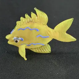 Lampwork Yellow Fish Cadmium Glow