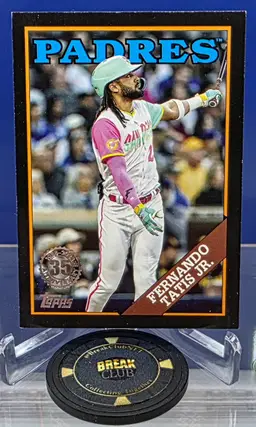Fernando Tatis Jr. 2023 Topps Black Border Card 35th Anniversary SP 129/299 #88US-41 San Diego Padres
