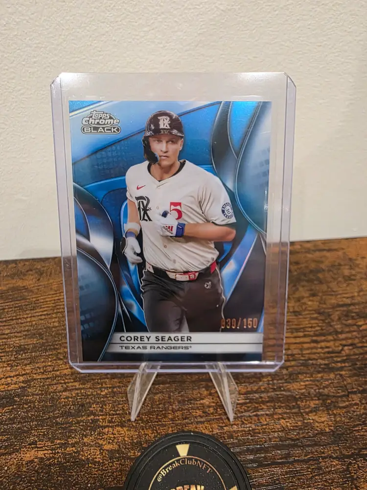 Corey Seager 2025 Topps Chrome Black /150