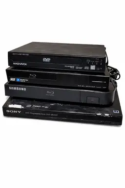 Lot of 4 Blu-ray DVD Players Sony Samsung Magnavox For Parts Repair AS IS Powers
