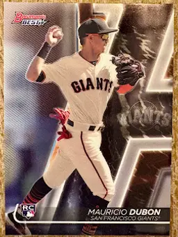 2020 Bowman's Best Mauricio Dubon Rookie Card RC San Francisco Giants